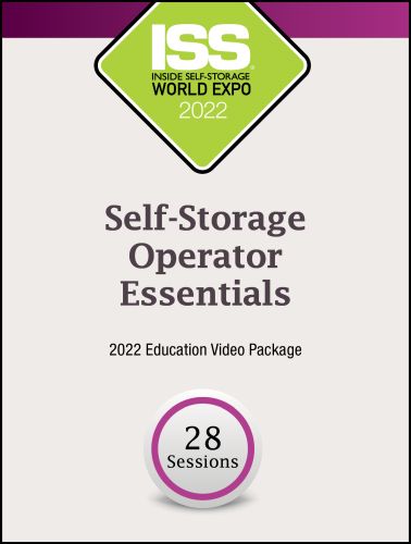 Self-Storage Operator Essentials 2022 Education Video Package